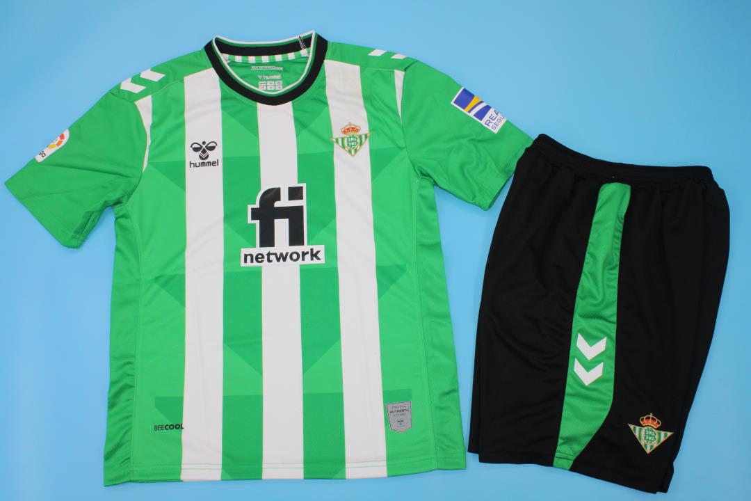 Kids-Real Betis 22/23 Home Soccer Jersey